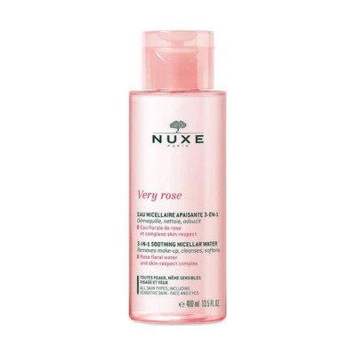 Nuxe Micellar Water Καθαρισμού Very Rose 3 in 1 Soothing για Ευαίσθητες Επιδερμίδες 400ml
