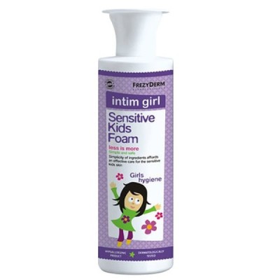 Frezyderm Sensitive Kids Intim Girl Foam Παιδικός Αφρός Καθαρισμού για την Ευαίσθητη Περιοχή 250ml