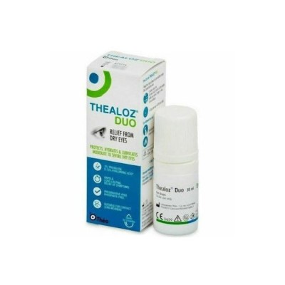 Thea Pharma Hellas Thealoz Duo Οφθαλμικές Σταγόνες με Υαλουρονικό Οξύ για Ξηροφθαλμία 10ml
