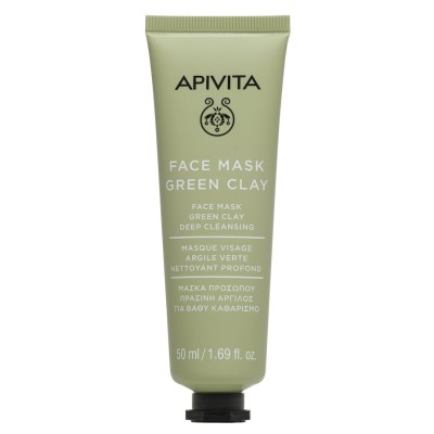 Apivita Green Μάσκα Προσώπου για Καθαρισμό με Άργιλο 50ml