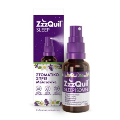 ZzzQuil Natura Melatonin Spray Στοματικό Σπρέι Μελατονίνης 30ml