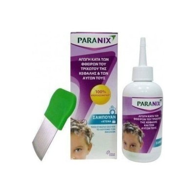Paranix Shampoo Aγωγή  κατά των Φθειρών + Χτένα 200ml