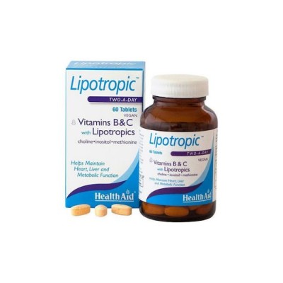 Health Aid Lipotropic with Vitamins B & C 60 ταμπλέτες
