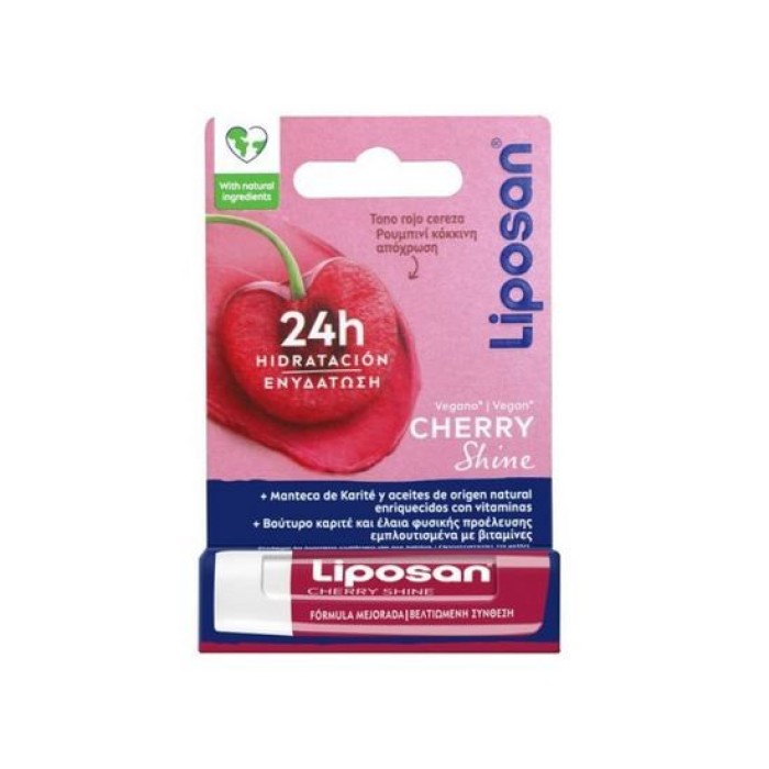 Liposan Cherry Shine Blister Lip Balm 4.8gr Liposan Cherry Shine Blister Lip Balm 4.8gr