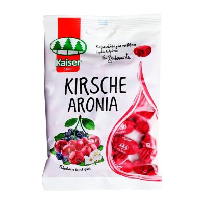 Kaiser Kirsche Aronia, Καραμέλες για το Bήχα με Κεράσι & Αρώνια 90g Kaiser Kirsche Aronia, Καραμέλες για το Bήχα με Κεράσι & Αρώνια 90g