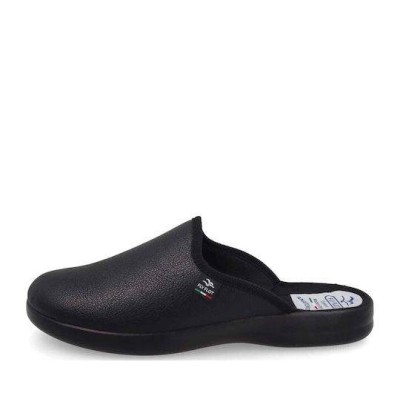 Fly Flot Χειμερινές Ανδρικές Παντόφλες Μαύρες P7502 2D