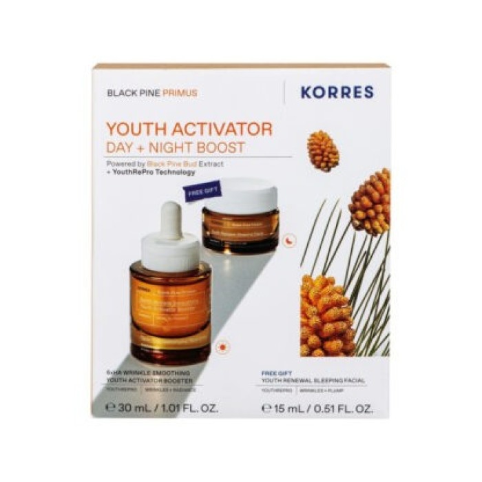 Korres Promo Black Pine Primus Wrinkle Defying Face Day Cream 40ml & Δώρο Youth Renewal Sleeping Facial Cream 15ml Korres Promo Black Pine Primus Wrinkle Defying Face Day Cream 40ml & Δώρο Youth Renewal Sleeping Facial Cream 15ml