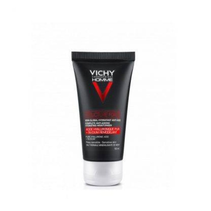Vichy Homme Structure Force 24ωρη Ανδρική Κρέμα Προσώπου για Ενυδάτωση, Αντιγήρανση & Σύσφιξη με Υαλουρονικό Οξύ 50ml