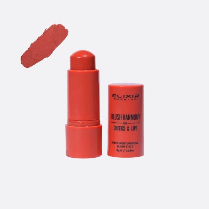 Elixir Blush Harmony Stick  CHEEKS & LIPS 2 in1  Sweet Red #502  Vegan 8gr