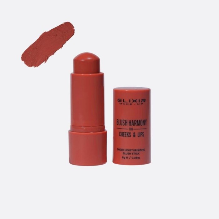 Elixir Blush Harmony Stick  CHEEKS & LIPS 2 in1  Chestnut #504  Vegan 8gr