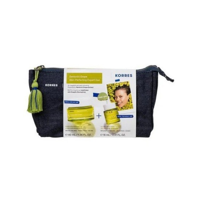 Korres Set Santorini Grape Poreless Κρέμα-Gel 40ml & ΔΩΡΟ Velvet Λάδι Προσώπου 15ml