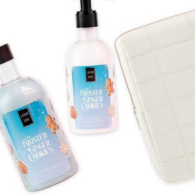 Lavish Care Frosted Ginger Cookies Νεσεσέρ με Shower Gel 500ml & Glitter Body Cream 300ml 
