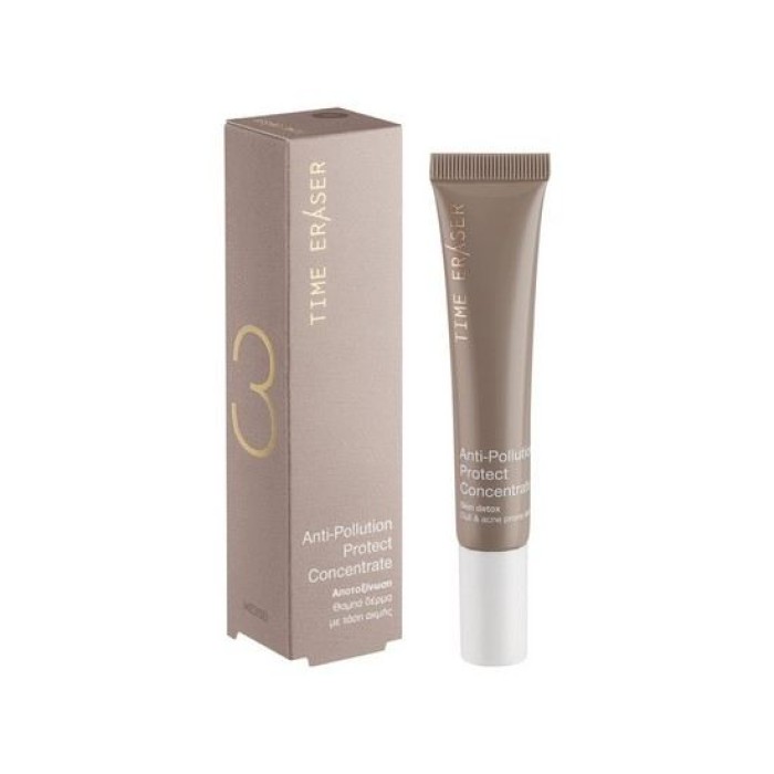 Medisei Time Eraser 3 Anti-Pollution Protect Concentrate Serum 20ml για Θαμπό, Κουρασμένο Δέρμα με τάση Ακμής