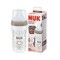 Nuk  Perfect Match Πλαστικό Μπιμπερό Κατά των Κολικών με Θηλή Σιλικόνης & Δείκτη Θερμοκρασίας για 3+ μηνών 260ml - HEART