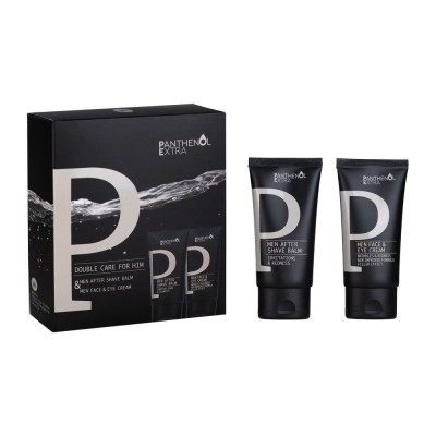 Panthenol Extra Promo Double Care for Him Ενυδατικό After Shave Βάλσαμο 75ml & Αντιρυτιδική Κρέμα Προσώπου & Ματιών 75ml