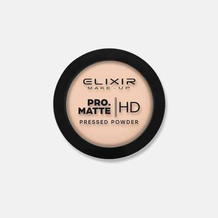 Elixir Make-up Pro Matte Pressed Powder Hd Πούδρα Ματ Αποτέλεσμα No204 Latte Coffe 8gr