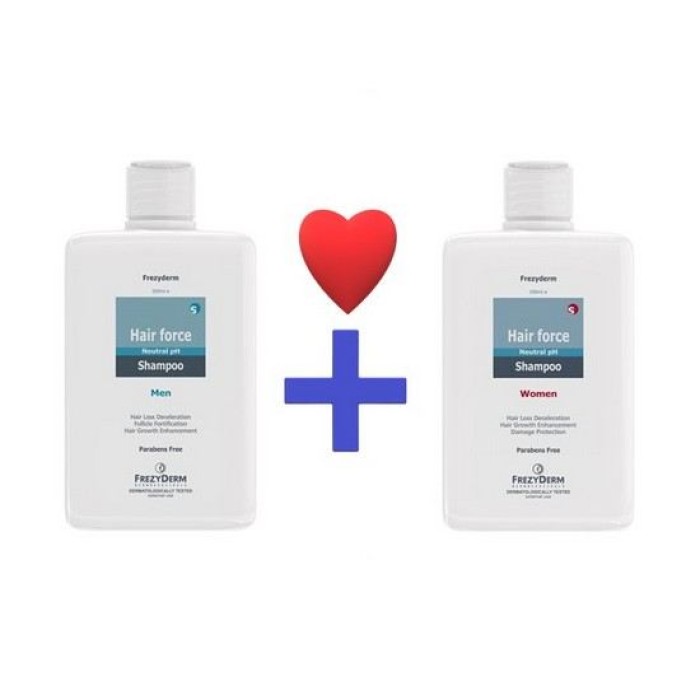 PROMO Frezyderm Shampoo Hair Force  MEN 200ml  + Hair Force WOMEN 200ml 