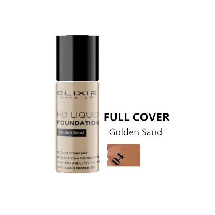 Elixir HD Liquid Foundation No 743-04 Golden Sand 25ml