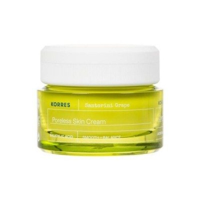 Korres Santorini Grape Poreless Light Skin Cream Κρέμα Προσώπου για Ενυδάτωση & Σύσφιξη πορων 40ml