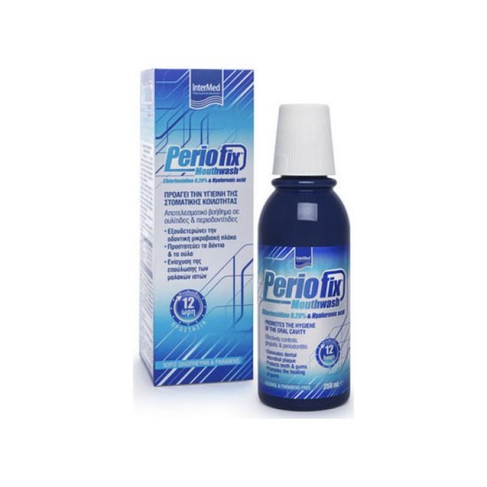 Intermed Periofix  με Chlorhexidine 0.20% & Hyaluronic acid Στοματικό Διάλυμα  250 ml 