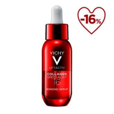 VICHY Liftactiv Collagen Specialist 16 Serum -16%, Ενισχύει το Κολλαγόνο και Διορθώνει 16 Σημάδια Γήρανσης 30ml