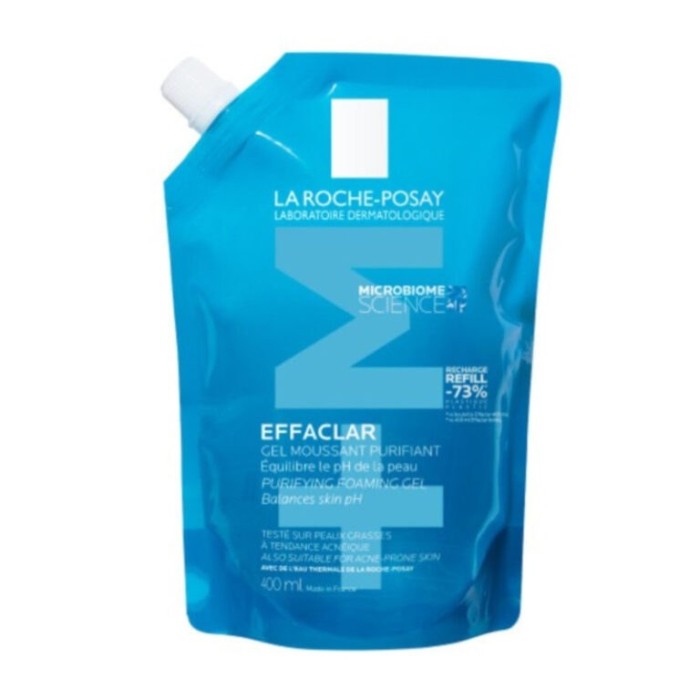 La Roche Posay Effaclar Refill Gel Καθαρισμού Προσώπου για Ακνεϊκές Επιδερμίδες 400ml