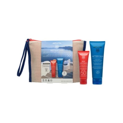 Apivita Promo Bee Sun Safe Anti-Spot & Anti-Age Defence Face Cream Spf50 Tinted 50ml & Δώρο After Sun Cool & Sooth Face & Body Gel-Cream Travel Size 100ml & Δώρο Νεσεσέρ
