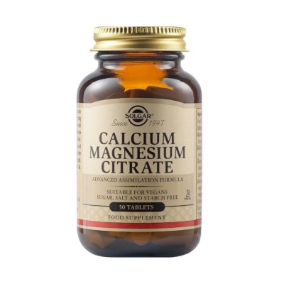 Solgar Calcium Magnesium Citrate 50tabs