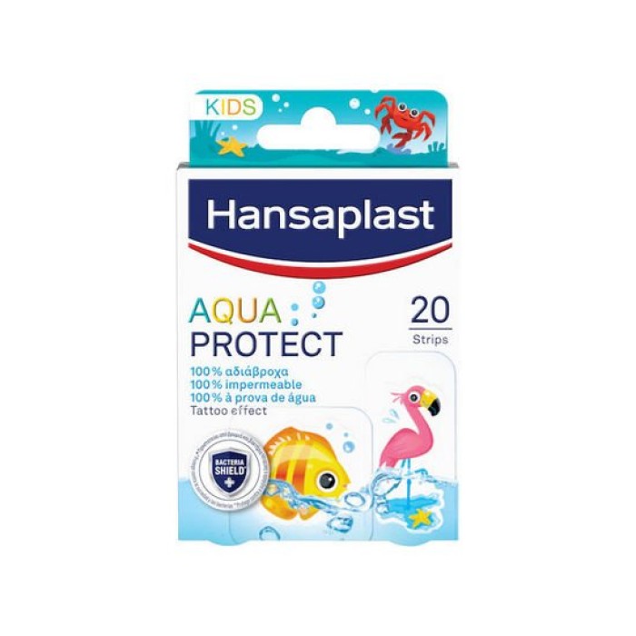 Hansaplast Αδιάβροχα Αυτοκόλλητα Επιθέματα Aqua για Παιδιά 20τμχ 2 ΜΕΓΕΘΗ