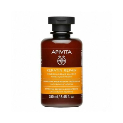 Apivita Keratin Repair Honey & Plant Keratin Σαμπουάν Αναδόμησης/Θρέψης για Ταλαιπωρημένα Μαλλιά 250ml