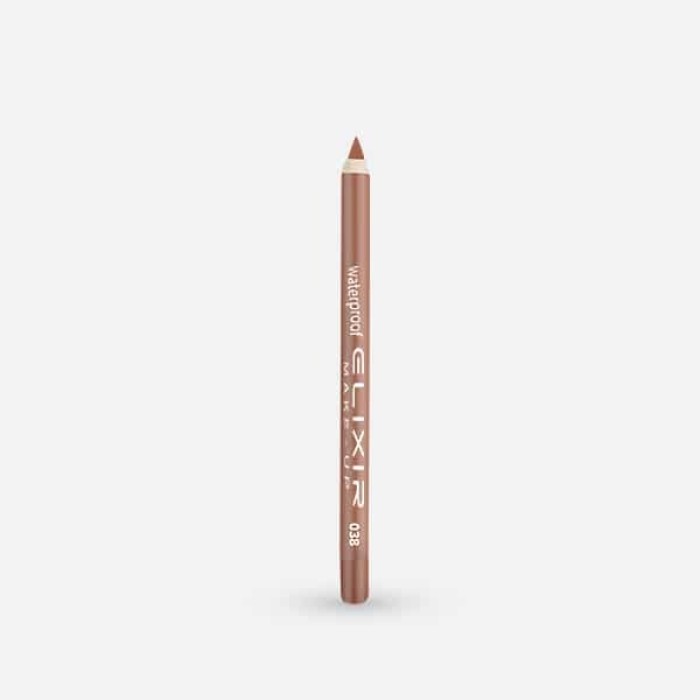 Elixir Waterproof Lip Pencil, Αδιάβροχο Μολύβι Χειλιών 038 Caffe