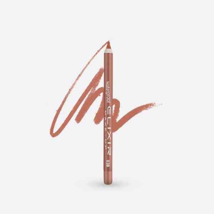 Elixir Waterproof Lip Pencil, Αδιάβροχο Μολύβι Χειλιών 038 Caffe