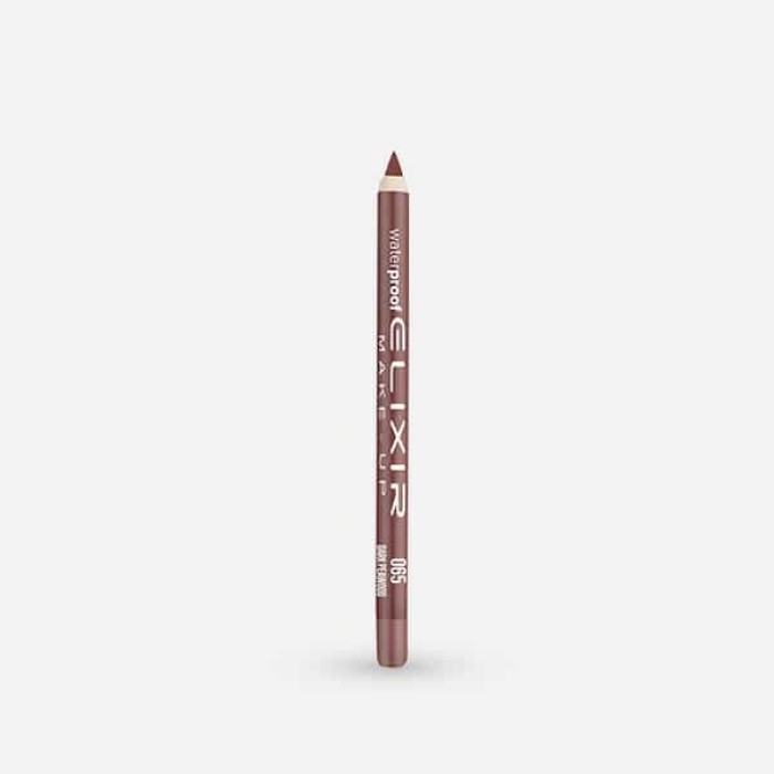 Elixir Waterproof Lip Pencil, Αδιάβροχο Μολύβι Χειλιών 065 Dark Peawood