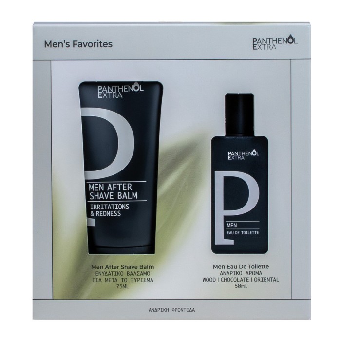 PANTHENOL EXTRA Men's Favorites After Shave Balm Βάλσαμο για Μετά το Ξύρισμα 75ml & Men Eau de Toilette Ανδρικό Άρωμα 50ml