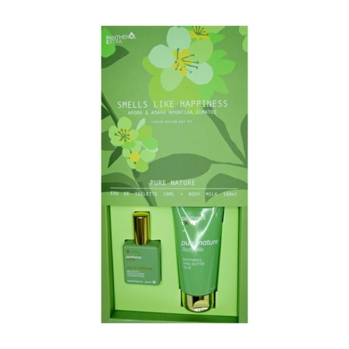 Medisei Panthenol Extra Smells Like Hapiness- Γυναικείο Σετ Pure Nature EDT 20ml & Body Lotion 100ml 
