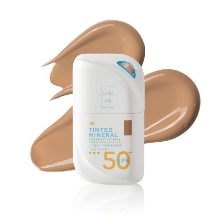 Lavish Care  Tinted Mineral Sunscreen SPF50 No3  Dark Shade -Αντηλιακό Προσώπου  spf 50,50ml