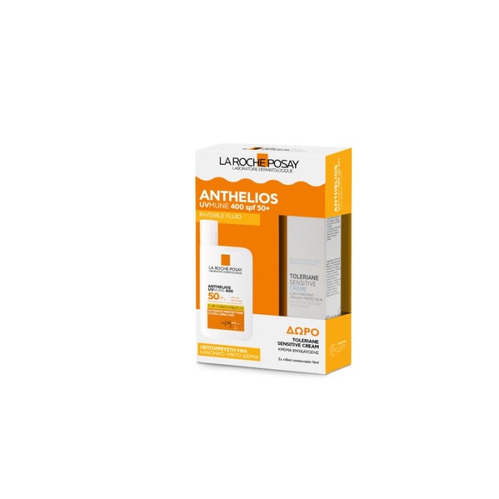 La Roche-Posay Promo Pack Anthelios UVMune 400 Invisible Fluid SPF50+ 50ml & Δώρο Toleriane Sensitive Cream 15ml
