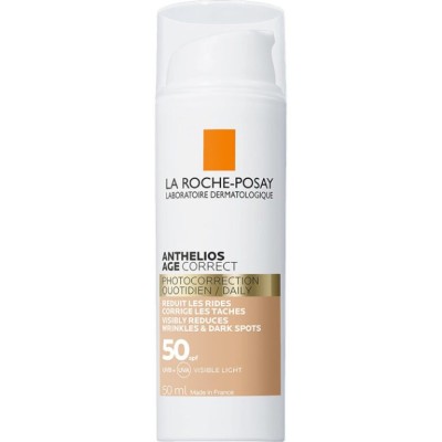 La Roche Posay Anthelios Age Correct Photocorrection Daily  Cream SPF50 - Αντηλιακό Προσώπου κατά των Σημαδιών Γήρανσης με Χρώμα, 50ml