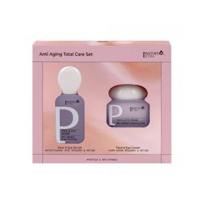 Panthenol Extra  Anti Aging Τοtal Care Set Face & Eyes Antiwrinkle Cream 50ml & Serum 30ml