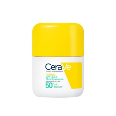 Cerave Invisible Dry Touch Fluid SPF50+ Αντηλιακό Προσώπου​ για Κανονική έως Λιπαρή επιδερμίδα 50ml