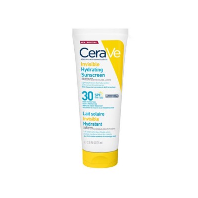 CeraVe Invisible Hydrating Sunscreen for Face & Body SPF30+, 75ml