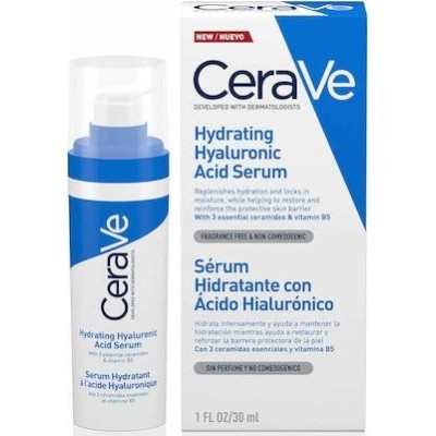 CeraVe Hydrating Hyaluronic Acid Serum Oρός Eνυδάτωσης με Yαλουρονικό Oξύ και 3 Απαραίτητα Ceramides 30ml