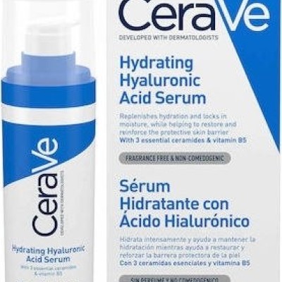 CeraVe Hydrating Hyaluronic Acid Serum Oρός Eνυδάτωσης με Yαλουρονικό Oξύ και 3 Απαραίτητα Ceramides 30ml