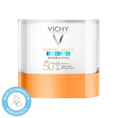 Vichy Capital Soleil Uv AQUA Invisible Stick SPF50+ Αόρατο Αντηλιακό Στικ Πρόσωπο, Μάτια και Χείλη, 10ml