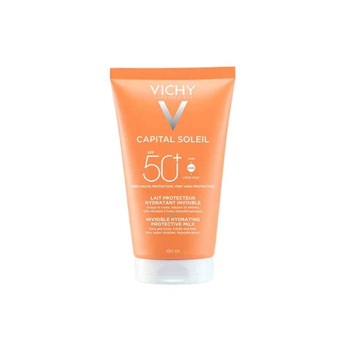 Vichy Capital Soleil Invisible Hydrating Milk Face & Body SPF50+ 150ml - Αόρατο Αντηλιακό Προσώπου & Σώματος