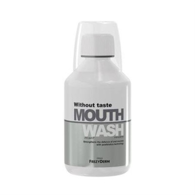 FREZYDERM Without Taste Mouthwash, Στοματικό Διάλυμα Χωρίς Γεύση & Άρωμα, 250ml