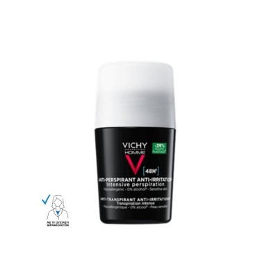 Vichy Homme Anti-Irritation Αποσμητικό 48h σε Roll-On 50ml