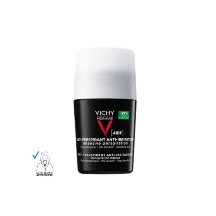 Vichy Homme Anti-Irritation Αποσμητικό 48h σε Roll-On 50ml