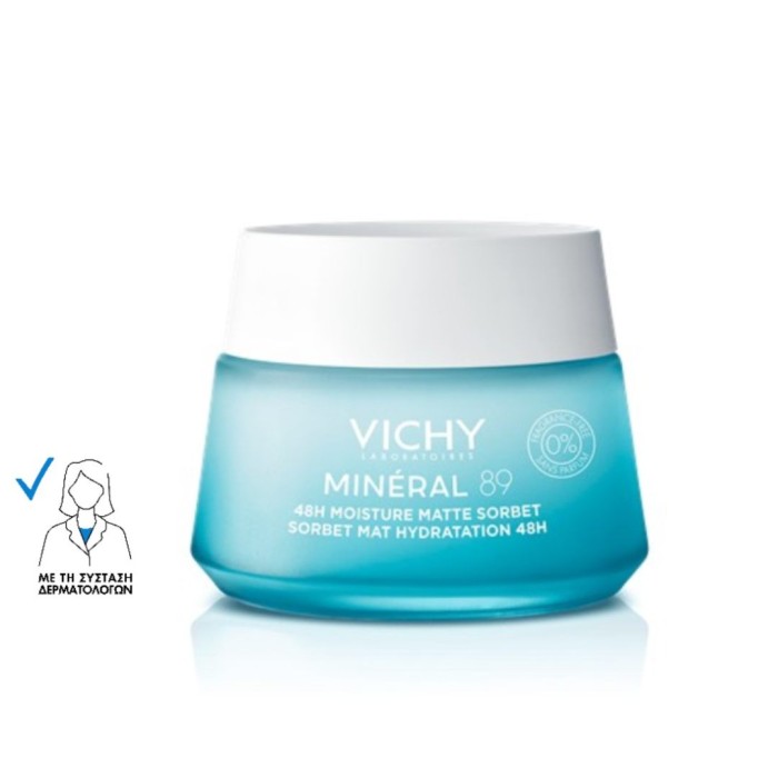 Vichy Minéral 89 Matte Sorbet Light 48ωρο Gel  50ml