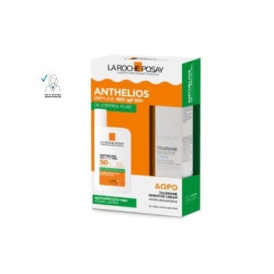 La Roche Posay Promo Anthelios UVMune 400 Oil Control Fluid SPF50+ 50ml & Δώρο Toleriane Sensitive Cream 15ml